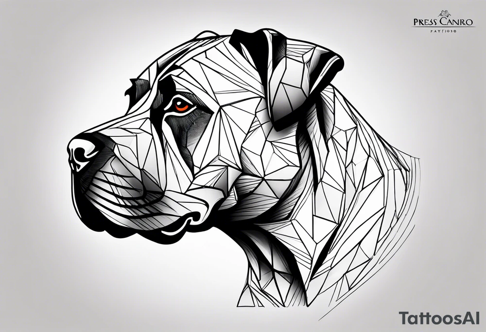 Presa canario tattoo idea