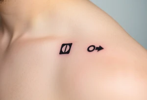 Powerful symbolic of play button, pause button, stop button and rewind tattoo idea