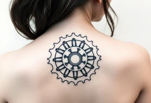 bicycle cog with bullets tattoo idea