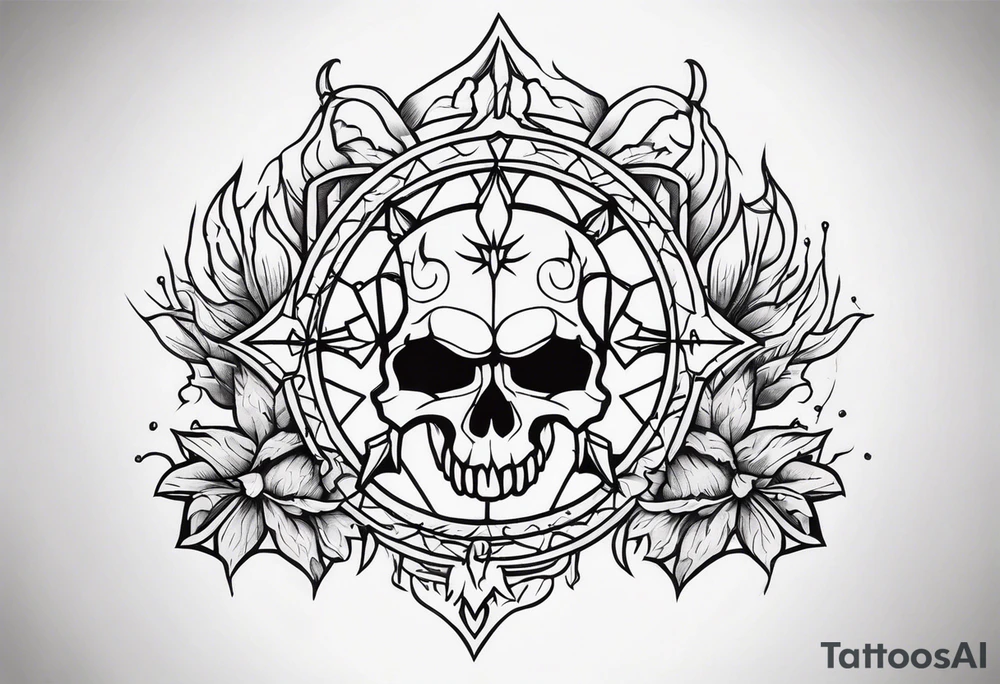 Hellfire brimstone tattoo idea