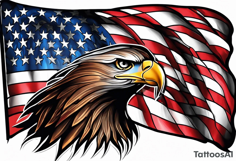 American flag tattoo idea