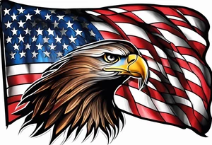 American flag tattoo idea
