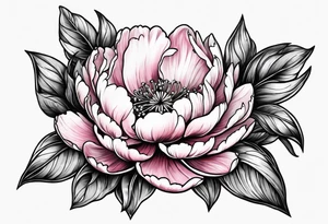 box peonies tattoo idea