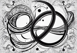infinity symbol as a galaxy tattoo idea