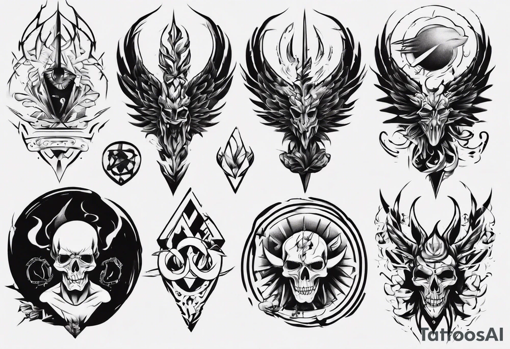 mens full arm tattoo idea
