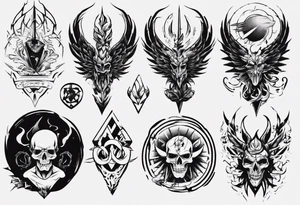 mens full arm tattoo idea