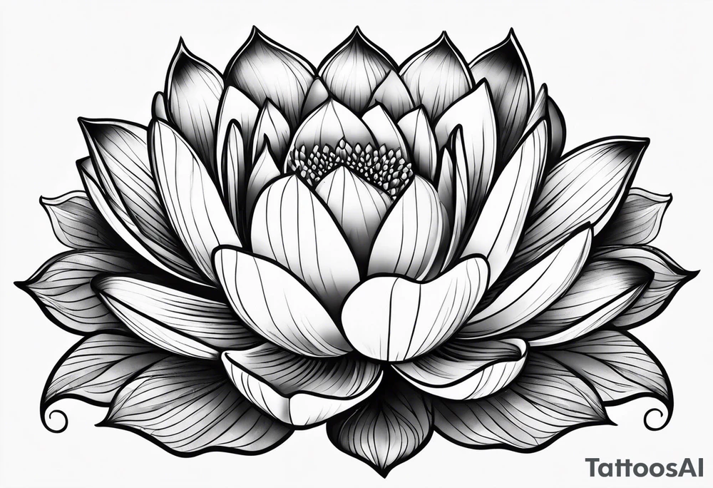 Lotusblume tattoo idea