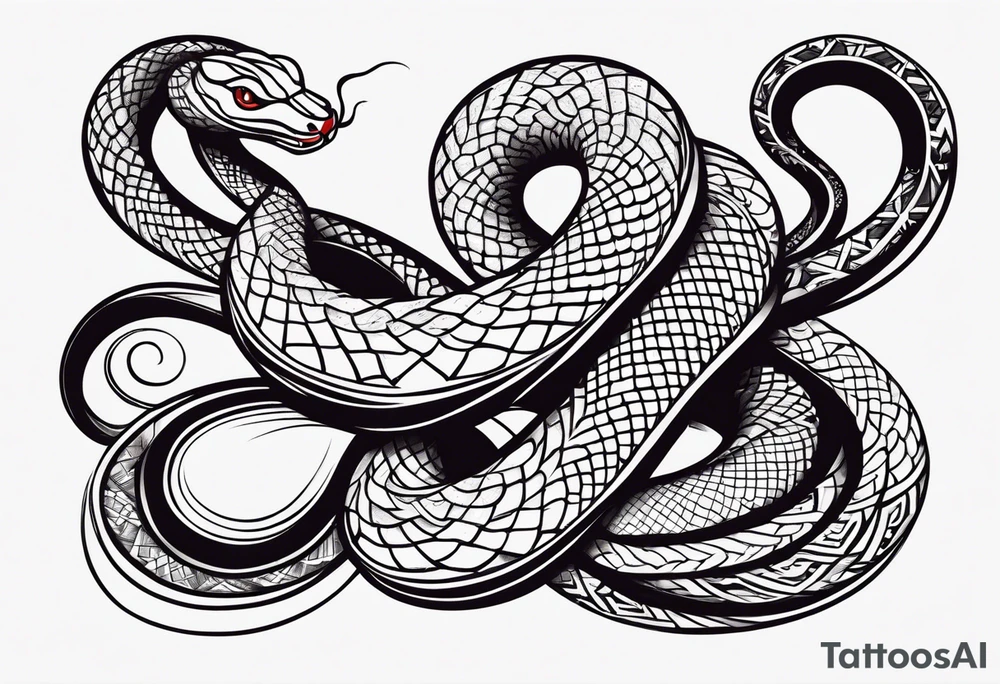 the year of the snake tattoo idea