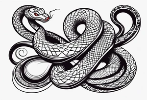 the year of the snake tattoo idea