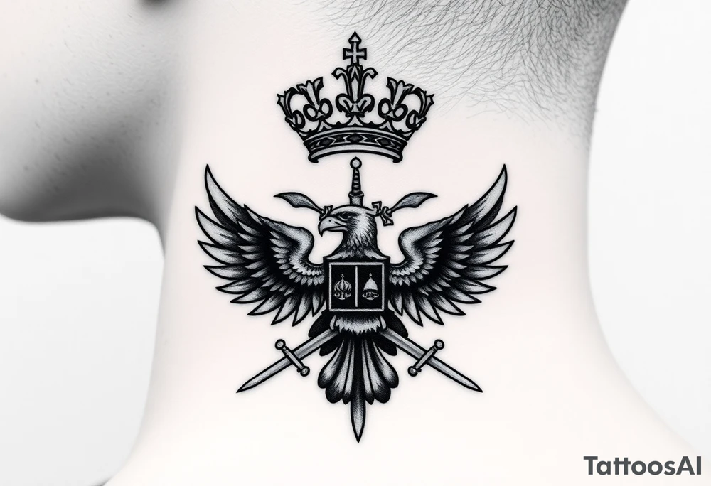St. George 
Russian imperial crown above the eagle
Crossed swords or a Russian sabre
The Kremlin or St. Basil's Cathedral scene tattoo idea