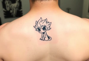 Soot sprite ghibli on hip tattoo idea