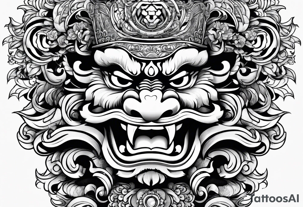 Balanise Barong tattoo idea
