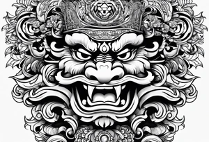 Balanise Barong tattoo idea