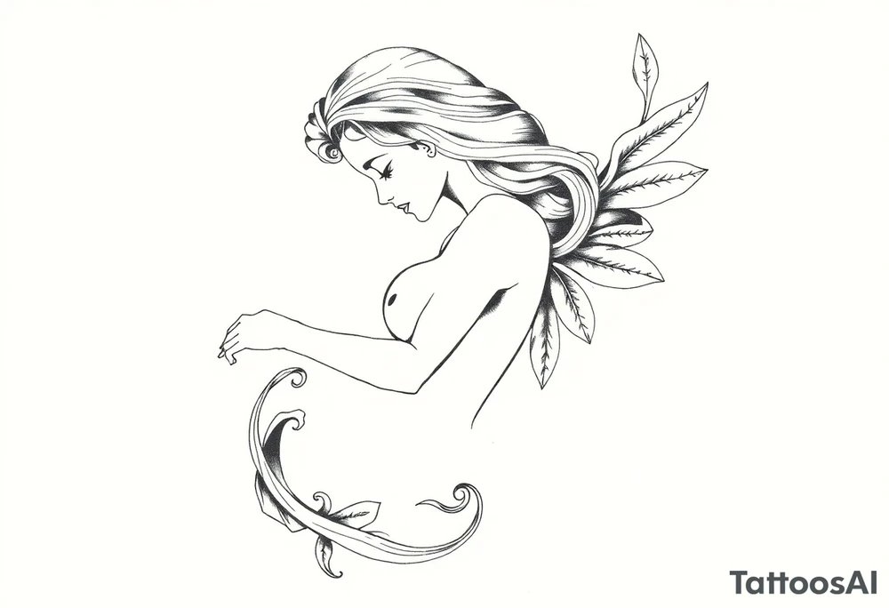 Sexy unique Aquarius sleeve tattoo tattoo idea