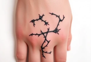 Vines with thorns tattoo idea