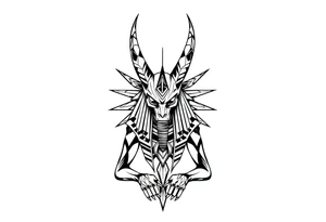 anubis the egyptian death god tattoo idea