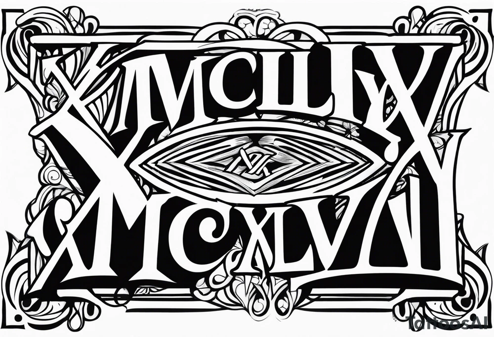 X.X.MCMLXXVI tattoo idea