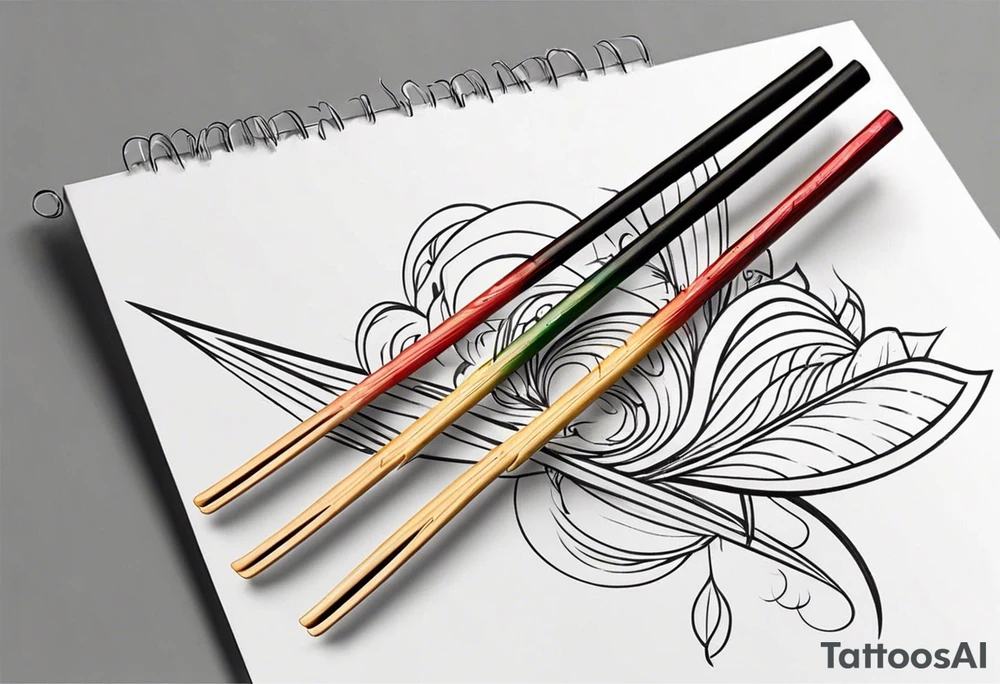 chopsticks tattoo idea