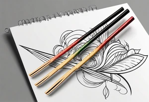 chopsticks tattoo idea