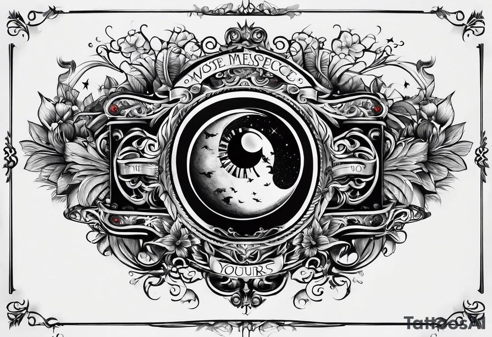 The world is yours words on gate tattoo idea