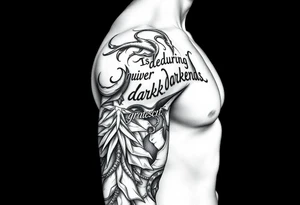 It is during our darkest moments that we must focus to see the light tattoo idea