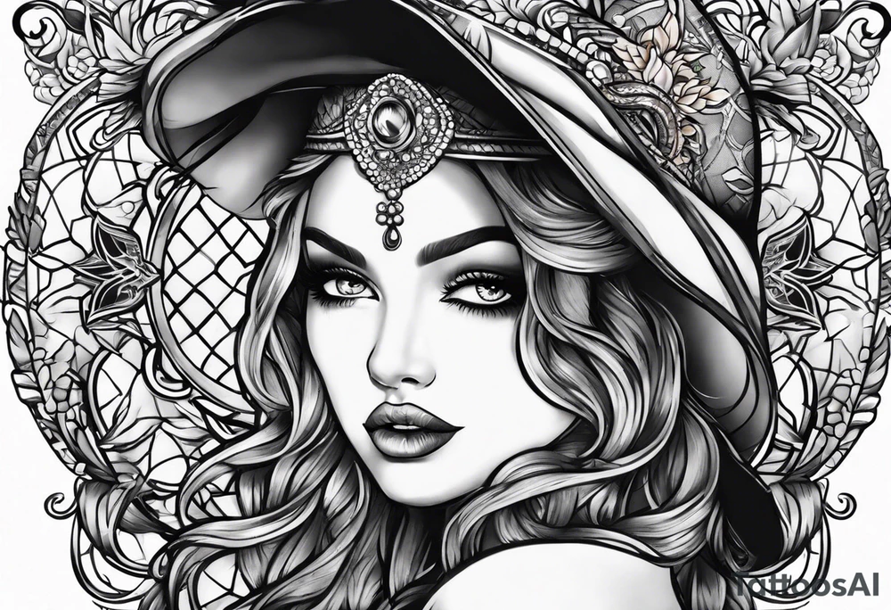 Full leg tattoo from hip to foot, temporary tattoo tattoo idea