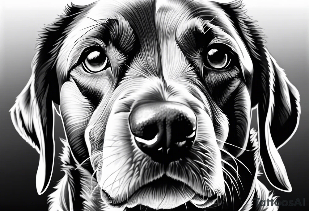 a dog tattoo idea
