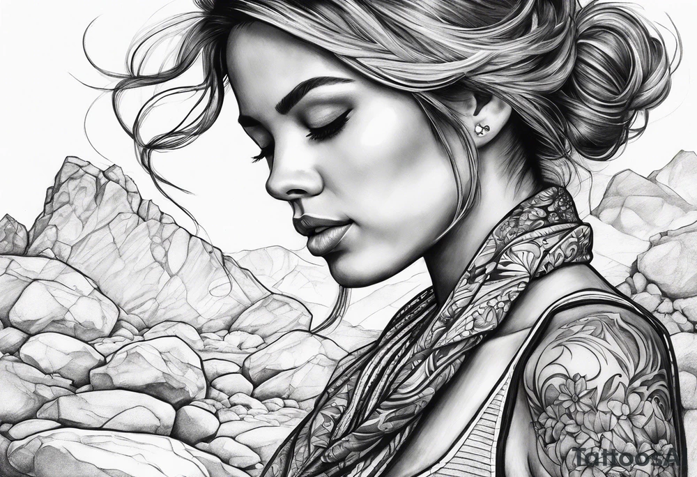 Wish, rocks, skipping tattoo idea