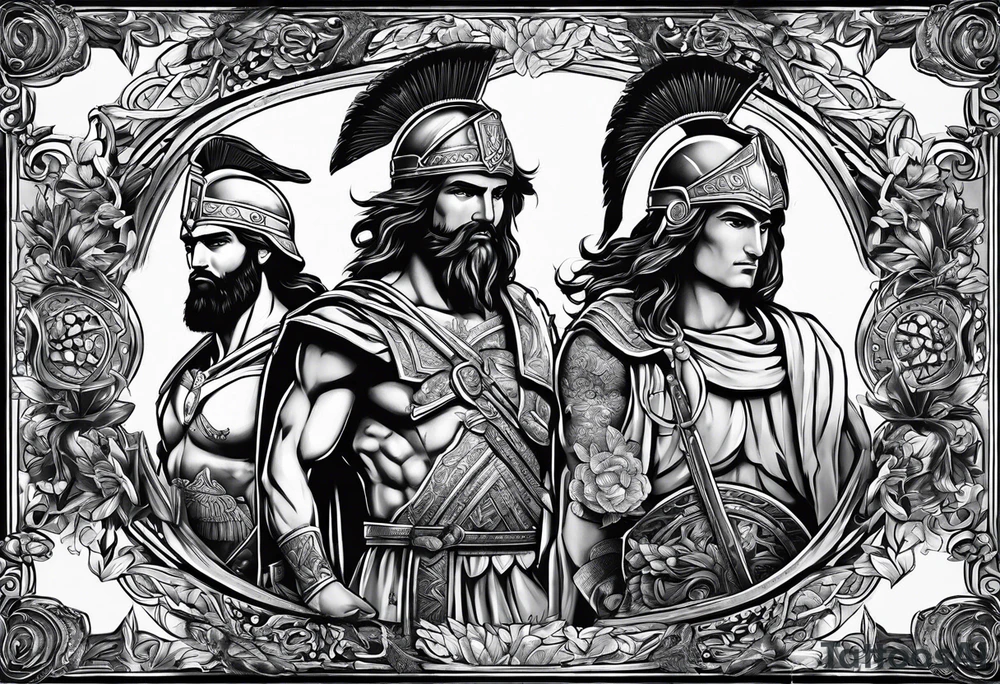 greek heroes tattoo idea