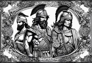 greek heroes tattoo idea