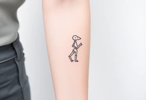 Simple traditional C3po tattoo full body tattoo idea