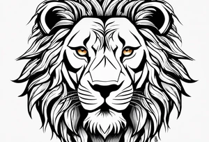 lion showing teeth tattoo idea