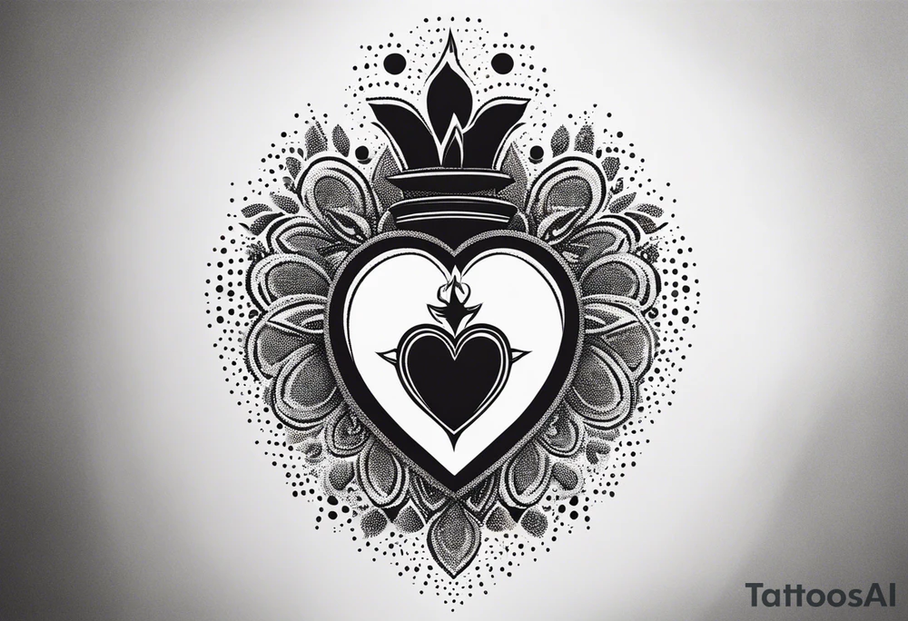 sacred heart tattoo idea