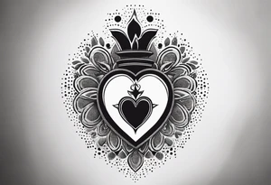 sacred heart tattoo idea
