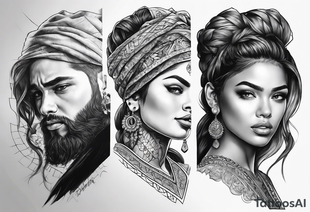 3 angles tattoo idea