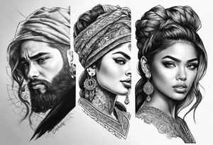 3 angles tattoo idea