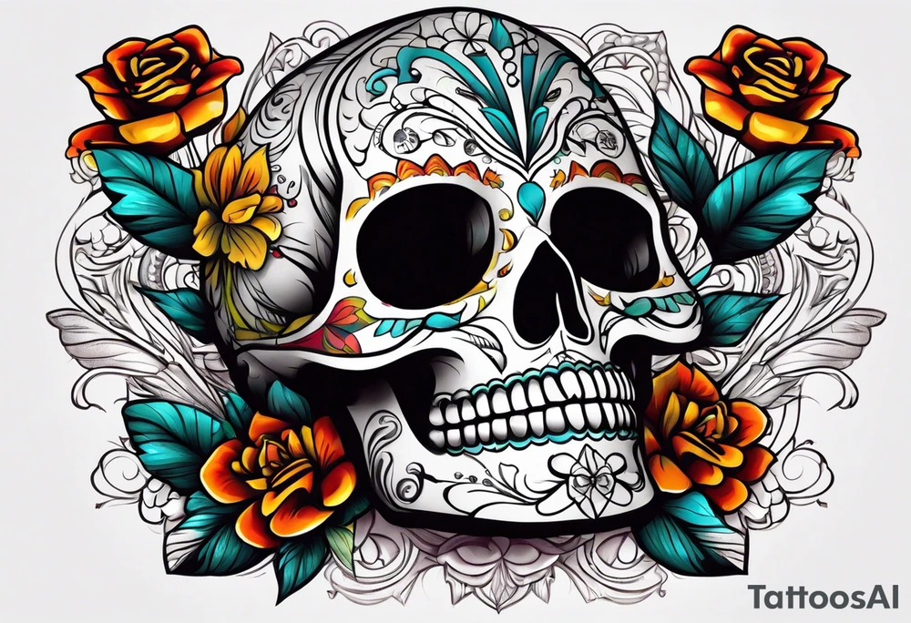 Dia de los muertes tattoo idea