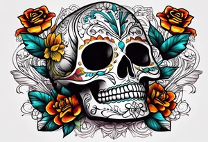 Dia de los muertes tattoo idea