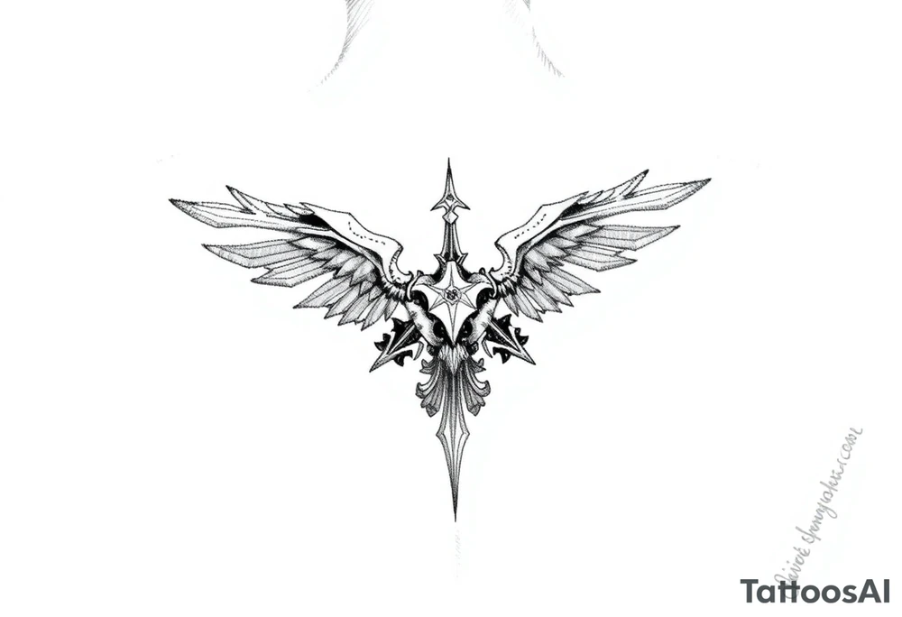 Bottom of the back tat the says gunsmokesolo tattoo idea