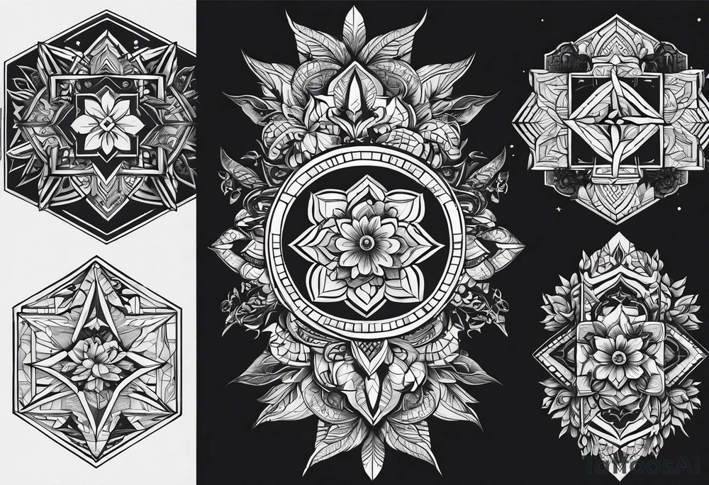 Квадрат сварога в славянском стиле tattoo idea