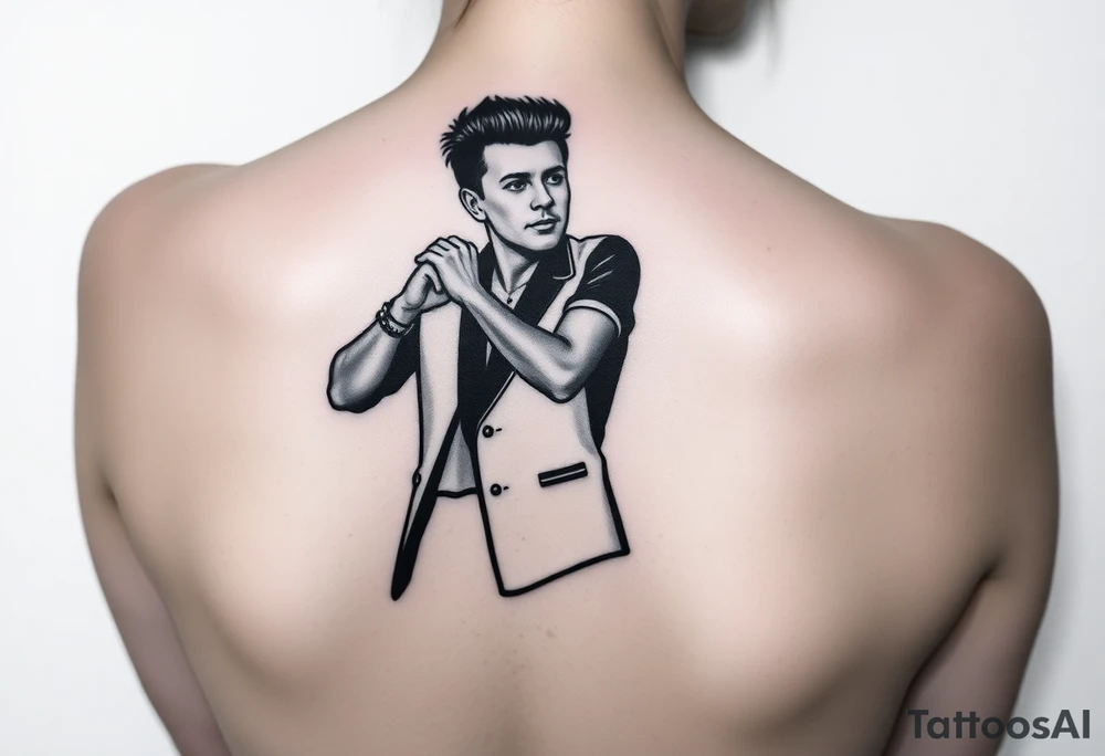 Rick Astley Never Gonna Give You Up Dance Pose tattoo idea
