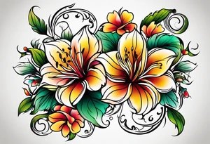 Longer Vines of Flores tattoo idea