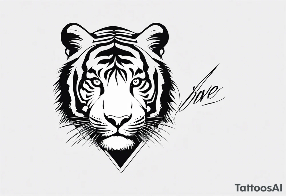 Loss of loved one due to mental health, include word brave add a tiger tattoo idea