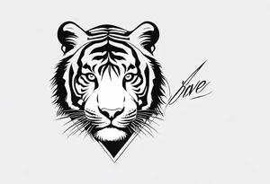 Loss of loved one due to mental health, include word brave add a tiger tattoo idea