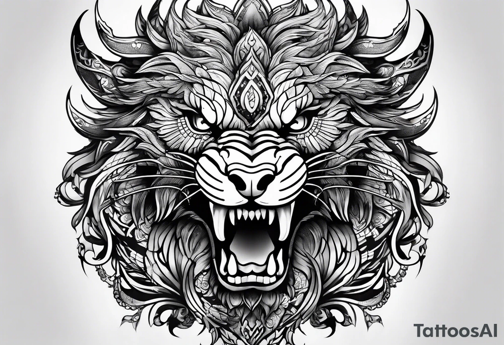 Drachenkörper tattoo idea