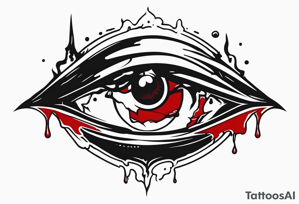 Hellsing bleeding tear eye logo tattoo tattoo idea