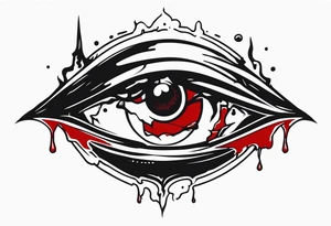 Hellsing bleeding tear eye logo tattoo tattoo idea
