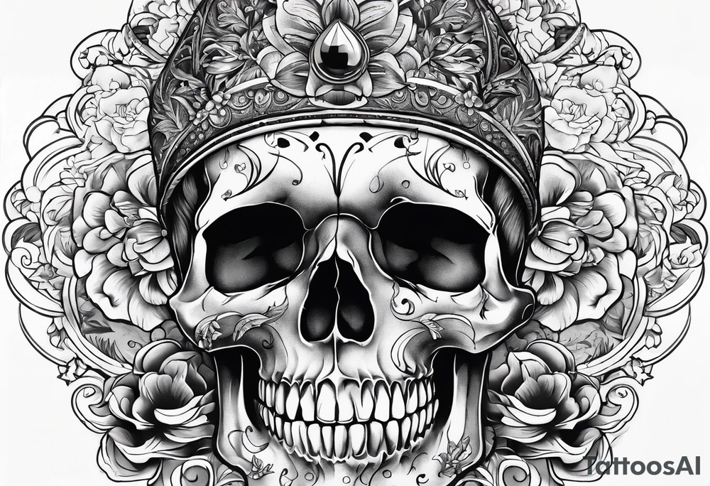 skull tattoo with carnisero tattoo idea