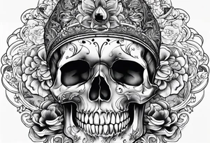 skull tattoo with carnisero tattoo idea