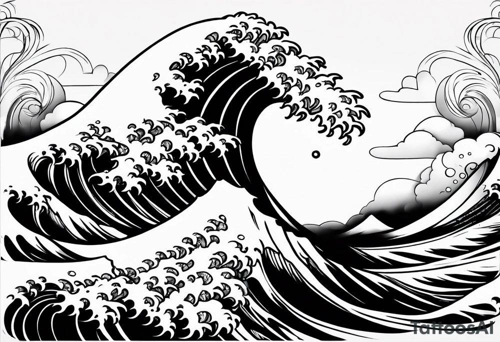 waves tattoo idea